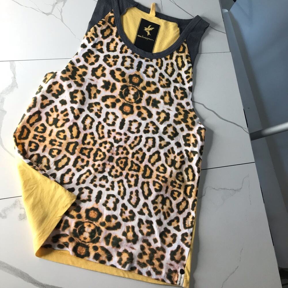 One Teaspoon cheetah top NWOT